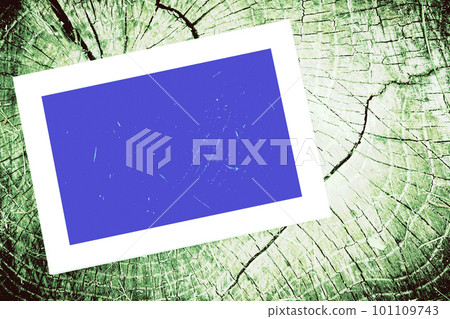 Blue frame and neon green pale wooden texture for text Blue frame and neon green pale wooden texture for text 101109743