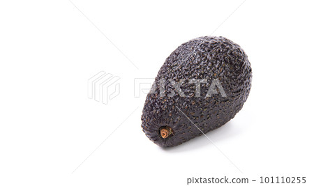 avocado pear fresh ripe vegetable isolated on white. copy space avocado pear fresh ripe vegetable isolated on white. copy space 101110255