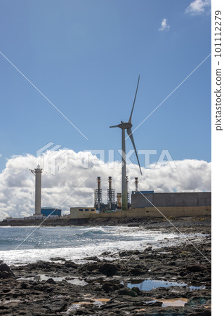 Industrial zone of Puerto del Rosario, Fuerteventura 101112279