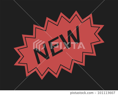 New retro stickers. Shop product tags. Vector trendy mocern labels 101113607