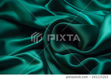 Texture of green silk fabric. Beautiful emerald green soft silk fabric background Texture of green silk fabric. Beautiful emerald green soft silk fabric background 101115201