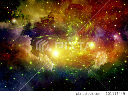 galaxy in a free space. 3D rendering galaxy in a free space. 3D rendering 101115449