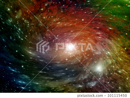 galaxy in a free space. 3D rendering 101115450