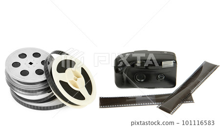 Film strip isolated on white background Stock Photo by ©Alinamd