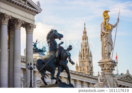 Austrian Parliament Building in Vienna, Austria 101117619