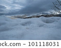 snowy mountains and sky 101118031