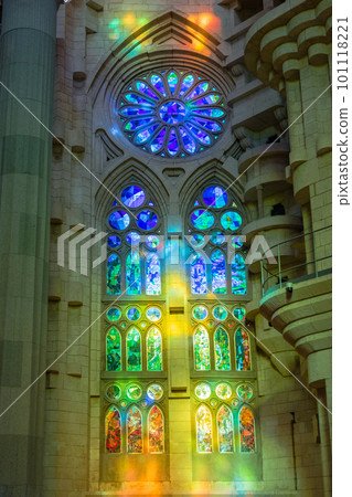 Inside Sagrada Familia ~ Stained Glass ~ (Spain-Barcelona) Inside Sagrada Familia ~ Stained Glass ~ (Spain-Barcelona) 101118221