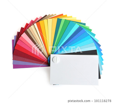 Color palette isolated on white, top view 101118278