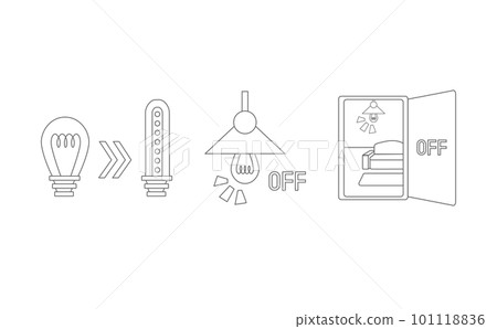 Illustration of power saving Illustration of power saving 101118836