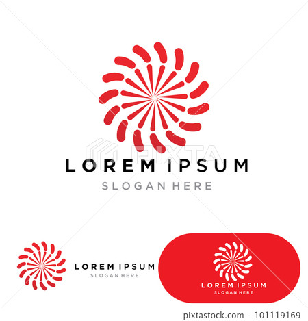 Vortex logo symbol icon illustration design vector.Tornado, vortex, hurricane logo design elements Vortex logo symbol icon illustration design vector.Tornado, vortex, hurricane logo design elements 101119169