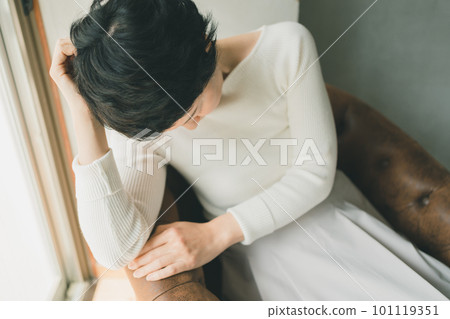 headache, female, lady 101119351