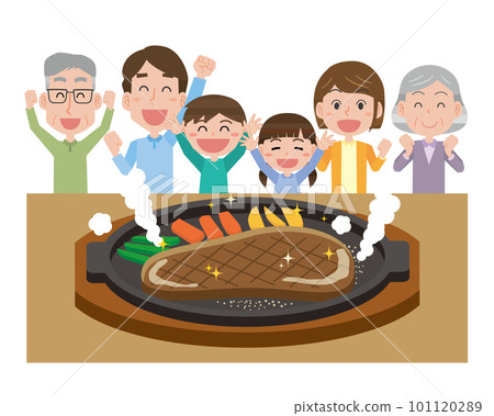 一家人因牛排而歡欣鼓舞 101120289