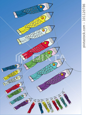 A carp streamer swimming in the sky 101120786