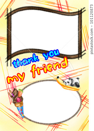 pop illustration photo frame 101120873