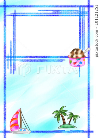 傳達夏日回憶的畫框 101121253