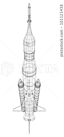 Rocket carrying space shuttle Rocket carrying space shuttle 101121438