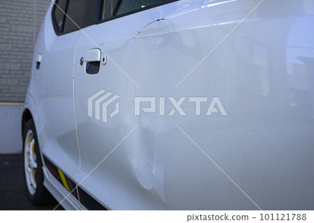 car smashed door car smashed door 101121788
