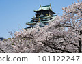 大阪城和櫻花 101122247