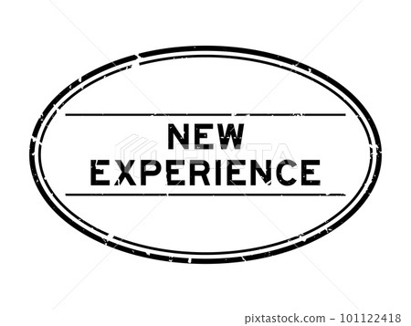 Grunge black new experience word oval rubber seal stamp on white background Grunge black new experience word oval rubber seal stamp on white background 101122418