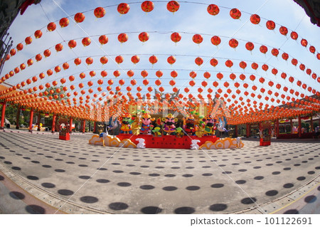 Thailand, temple, lantern 101122691