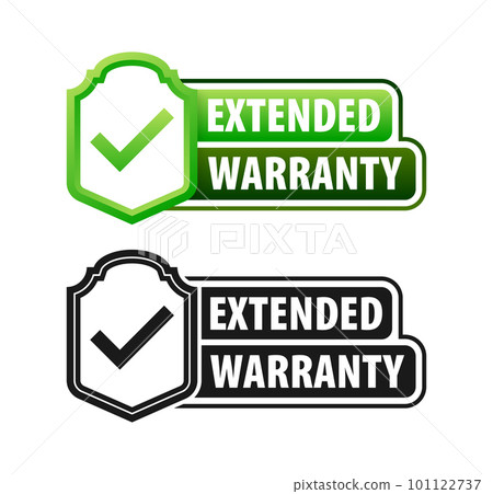 Product Protection Extended Warranty label, badge. Vector illustration 101122737