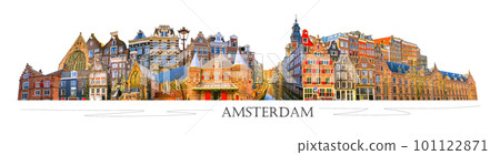collage of Amsterdam photos Netherlands Holland collage of Amsterdam photos Netherlands Holland 101122871