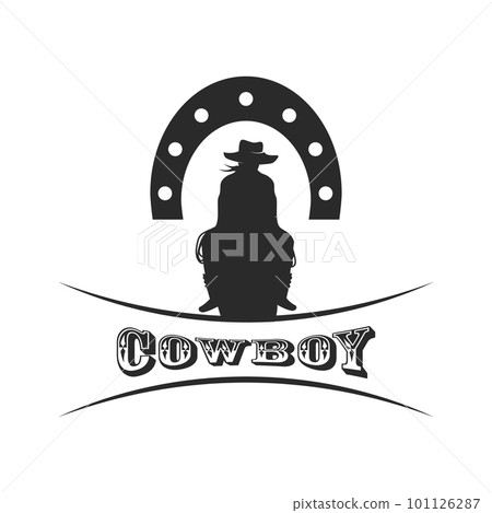 Cowboy rider illustration 101126287