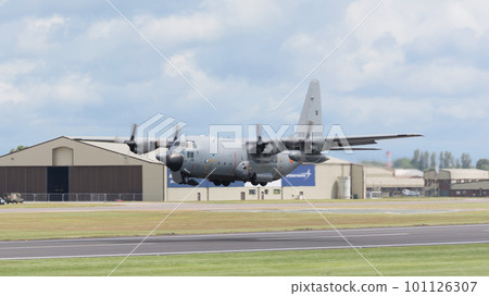 Belgian Air Force C-130H Hercules Takeoff 101126307