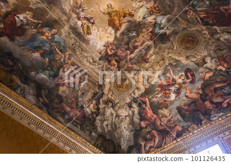 Ceiling fresco in Palazzo Barberini, Rome, Italy Ceiling fresco in Palazzo Barberini, Rome, Italy 101126435