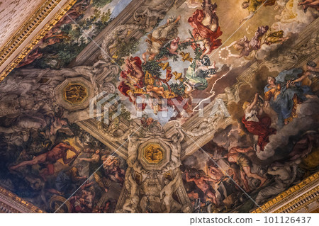 Ceiling fresco in Palazzo Barberini, Rome, Italy Ceiling fresco in Palazzo Barberini, Rome, Italy 101126437