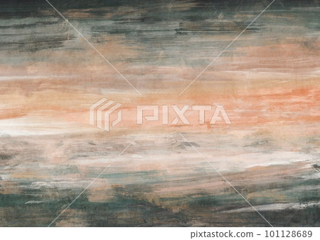 Abstract oil landscape, sea and sky background. Beautiful abstract textured background of evening sunset sky. Abstract oil landscape, sea and sky background. Beautiful abstract textured background of evening sunset sky. 101128689