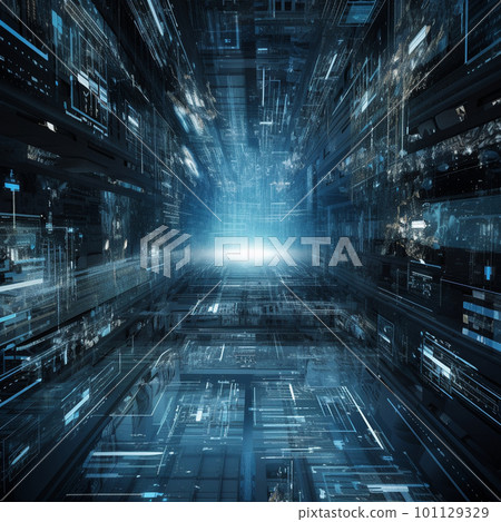 Image of artificial intelligence of the future 101129329