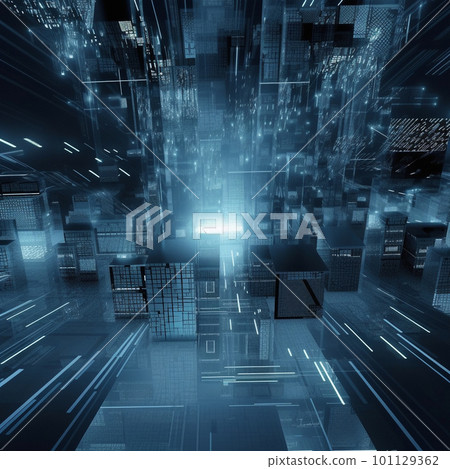 Image of artificial intelligence of the future 101129362