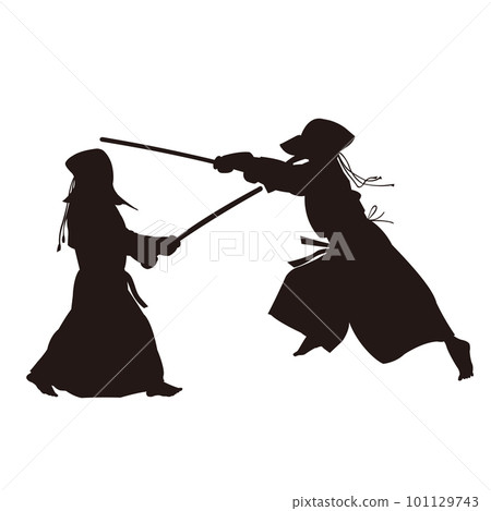 Kendo silhouette Kendo silhouette 101129743