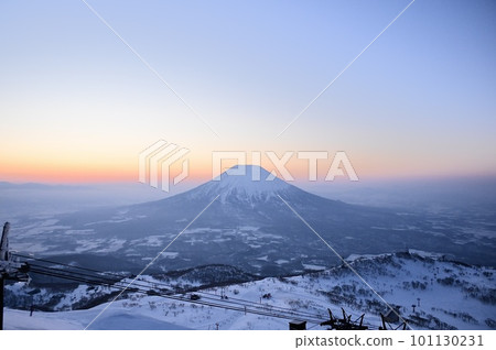Sunrise and Mount Yotei 101130231