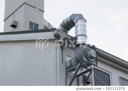 Kitchen exhaust equipment Exhaust duct and blower 101131378