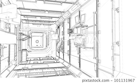 Interior of the space station Interior of the space station 101131967