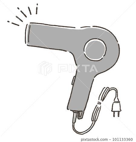 Illustration of a simple hair dryer Illustration of a simple hair dryer 101133360