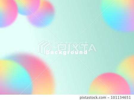 Abstract blurred background, soft round colorful gradient color on green background vector illustration for poster, backdrop, web banner. 101134651