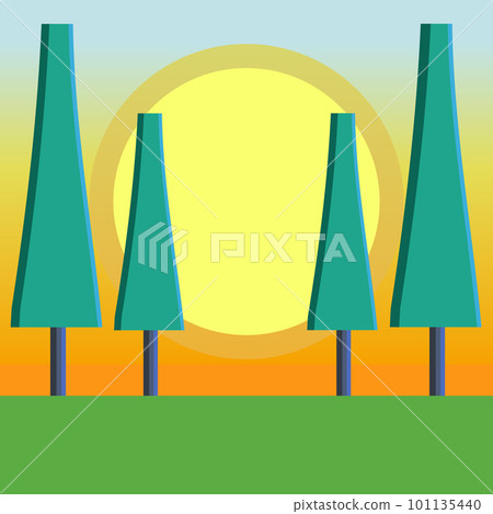 Pine evergreen rustic forest logo vector illustration icon symbol background label design template Pine evergreen rustic forest logo vector illustration icon symbol background label design template 101135440