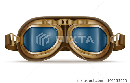 retro style pilot glasses vector illustration 101135923
