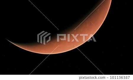 Amazing red planet Mars in deep stellar space Amazing red planet Mars in deep stellar space 101136387