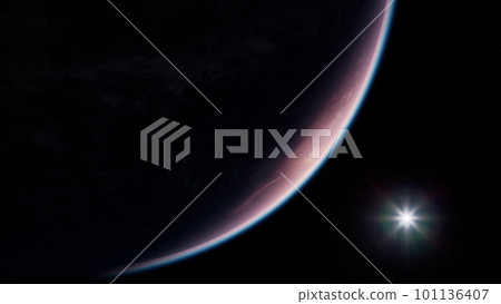 Earth at night with city lights. Elements of this image furnished by NASA 101136407