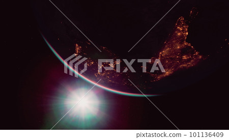 Surface of Earth planet in deep space Surface of Earth planet in deep space 101136409