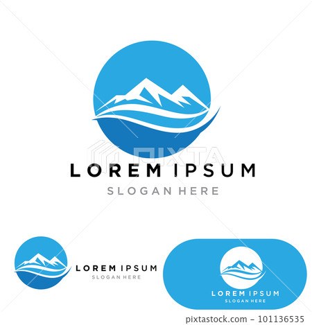 Mountain icon Logo Template Vector illustration design Mountain icon Logo Template Vector illustration design 101136535