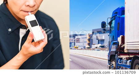 使用已成為攜帶者強制性酒精檢查器的呼氣測試[防止酒後駕駛] 101136709