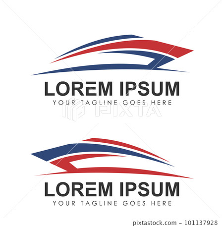 Speed Boat Logo Vector icon Speed Boat Logo Vector icon 101137928