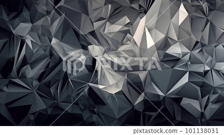 黑色背景多邊形網格圖像，抽象背景，背景材料，紋理，光，圖案，線條， 101138031