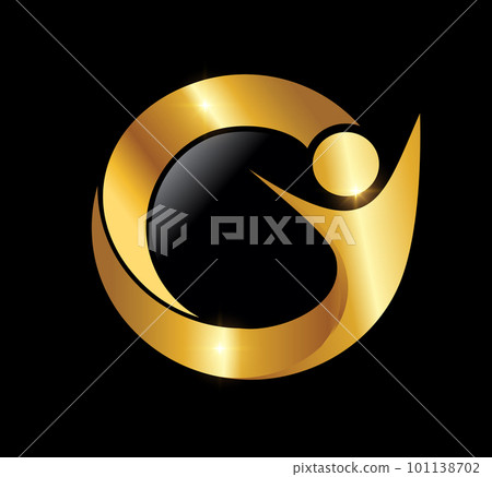 Golden People Logo Vector Icon 101138702