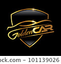 Gold Car Logo Vector icon 101139026